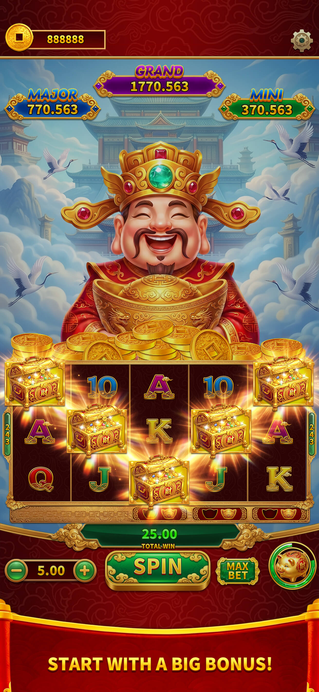 Fortune Palace Slots gameplay screenshot 2